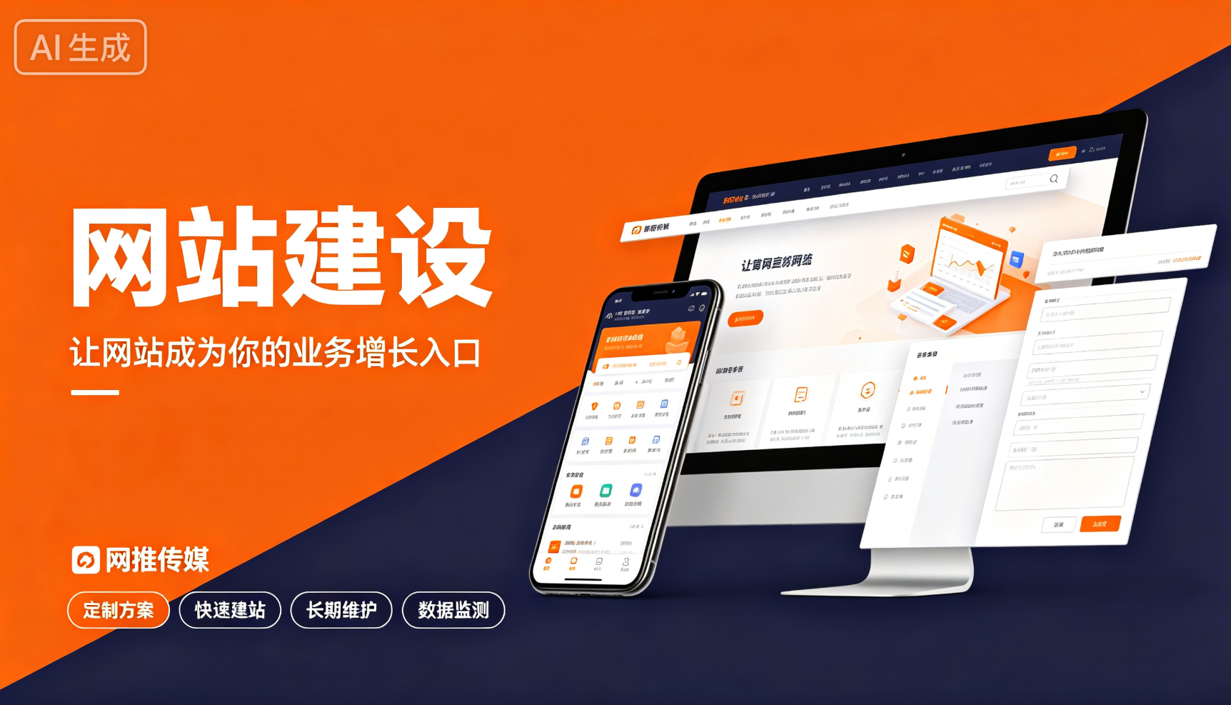 网站建设宣传图展示